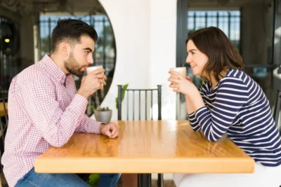 profile-attractive-couple-dating-going-first-date-getting-coffee-young-woman-man-talking-flirting-shop-235983154