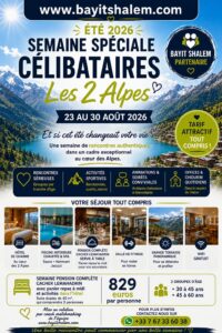 Semaine de vacances pour célibataires à la montagne